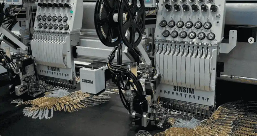 Dual Sequin With 3 Beads & Tufting Embroidery Machine