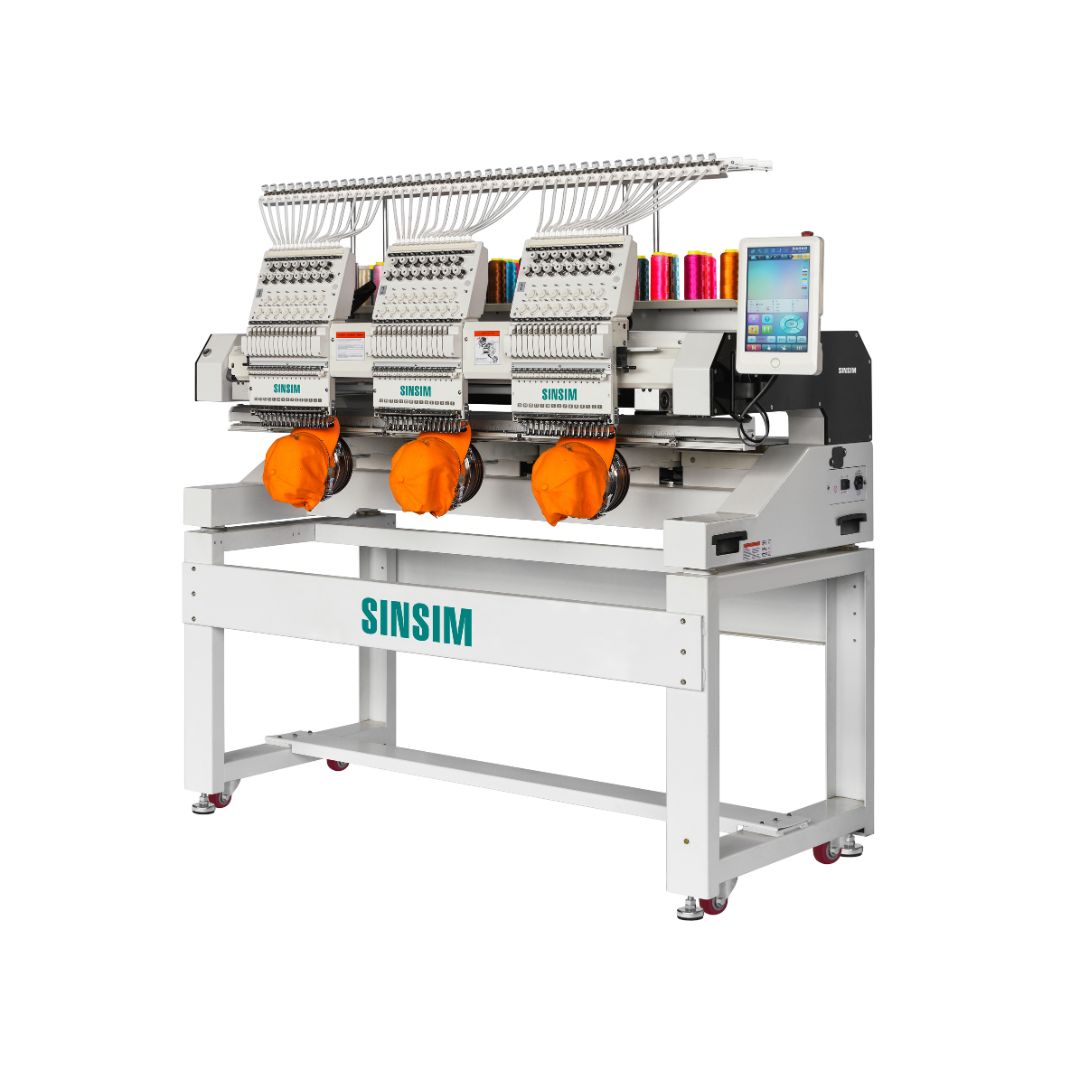 Three Head Tubular Embroidery Machine