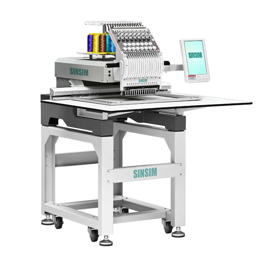 Single Head Flat + Cap Embroidery Machine