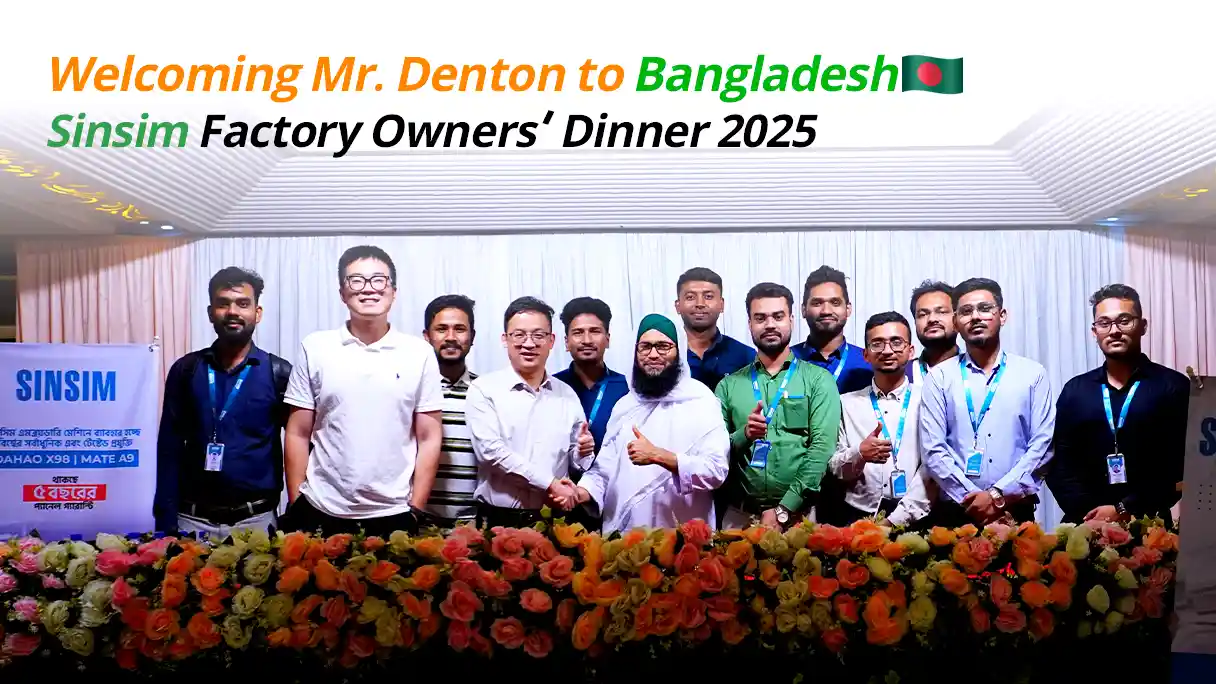 Welcoming Mr Denton (Sales Director - Sinsim) to Bangladesh